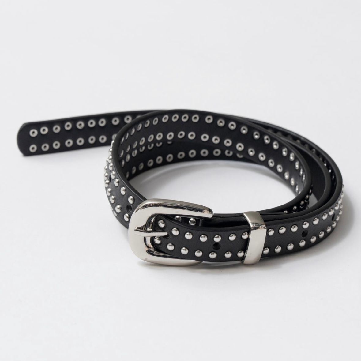 【残り一点】スタッズ細ベルト