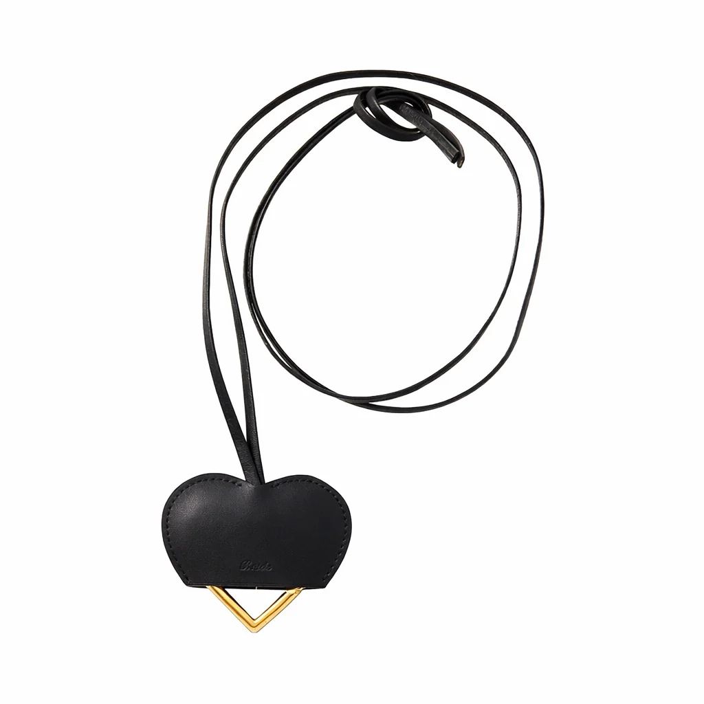 【残り一点】Carabiner Case Leather Necklace(GOLD)