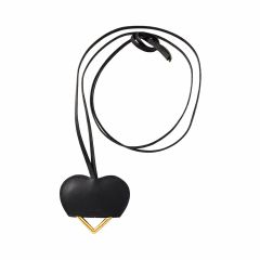 【残り一点】Carabiner Case Leather Necklace(GOLD)