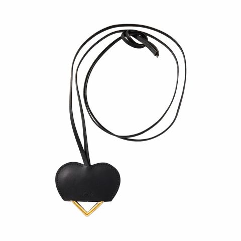 【残り一点】Carabiner Case Leather Necklace(GOLD)