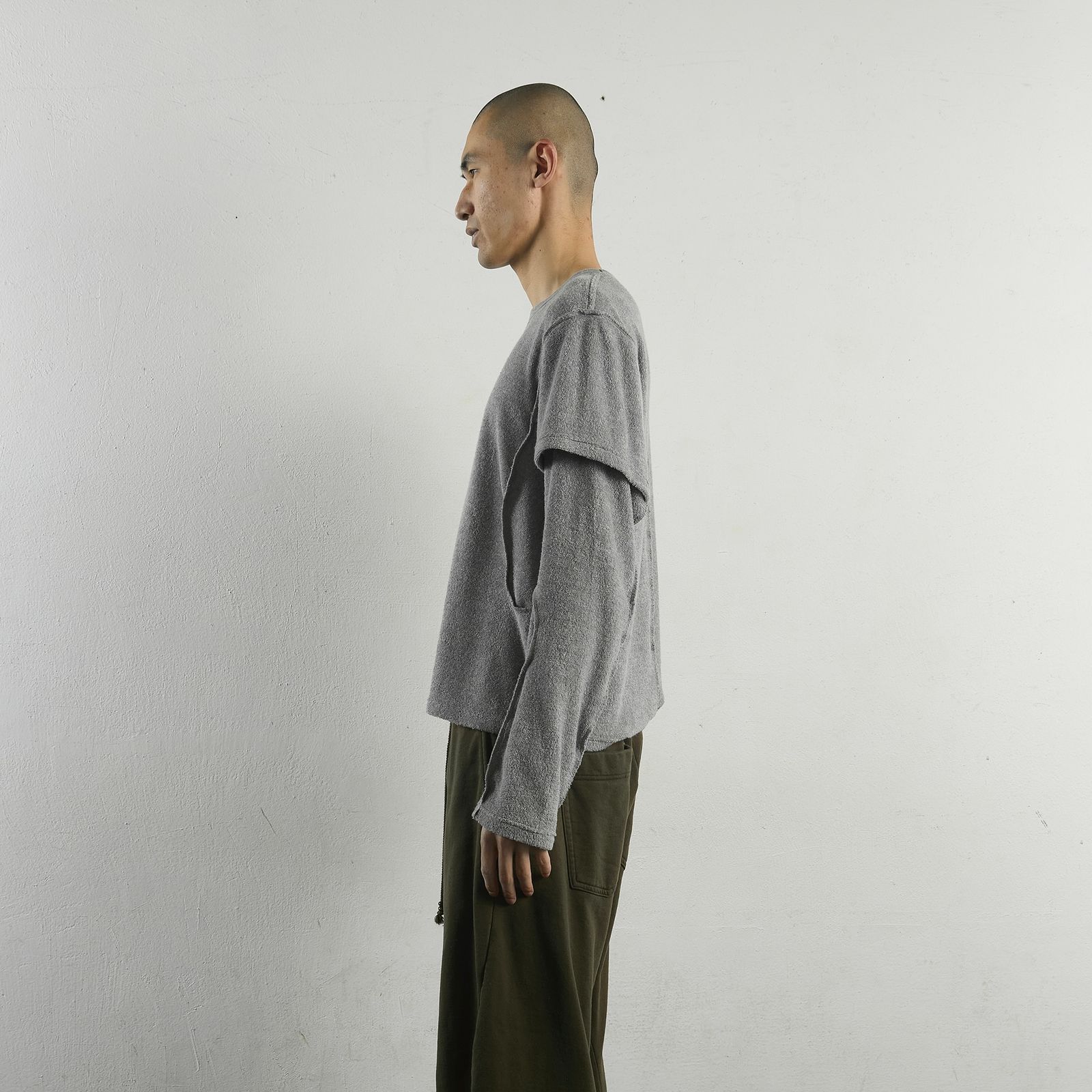 NVRFRGT - 【残りわずか】Terry Double Layer Long Sleeve T
