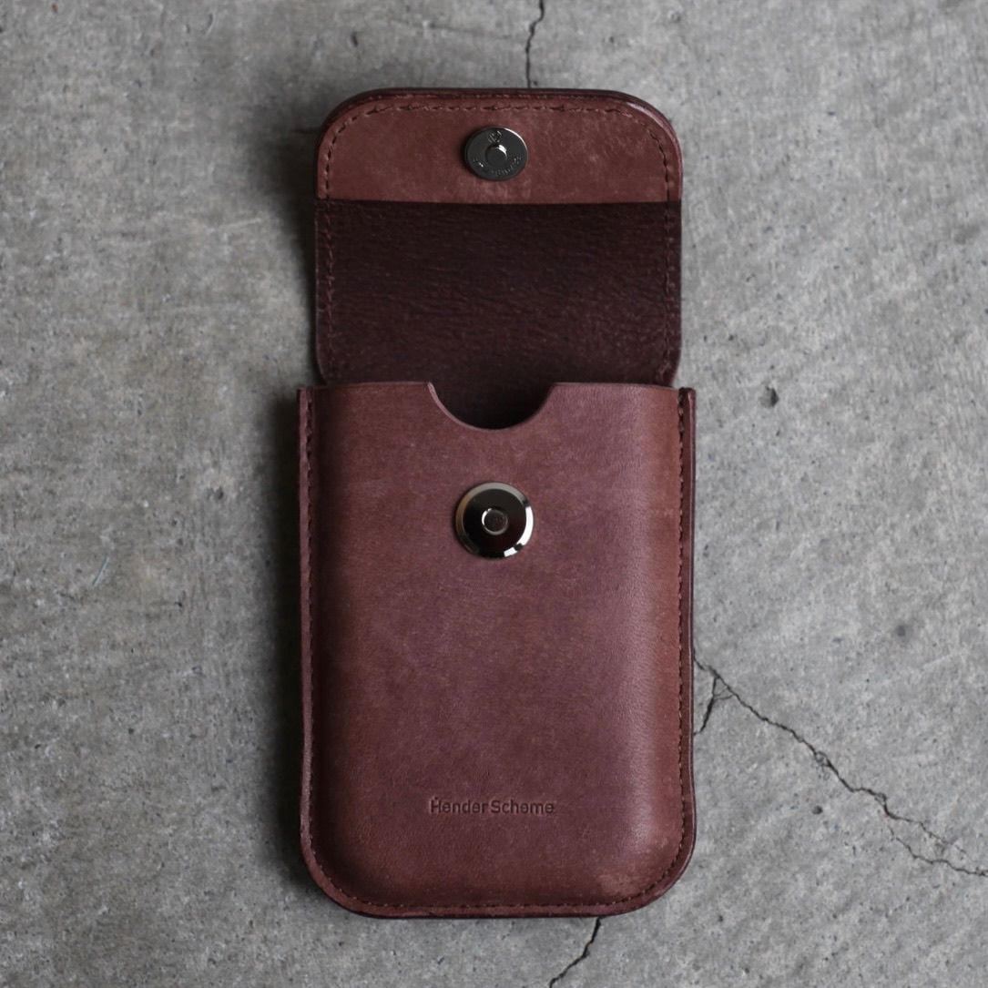【再販売通知受付可能】Flap Card Case(CHOCO)