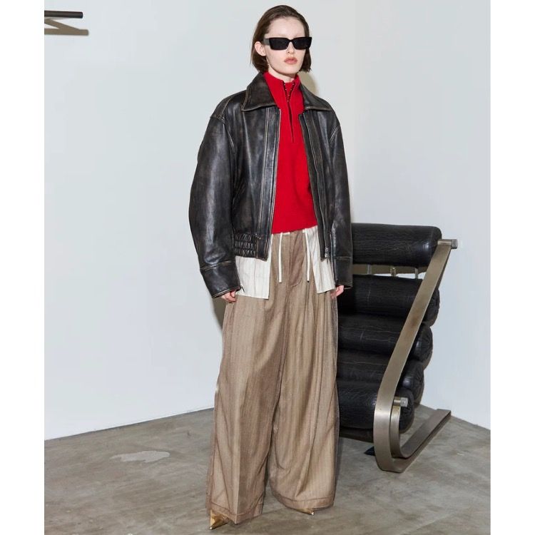 【残り一点】Real Leather Zip Blouson