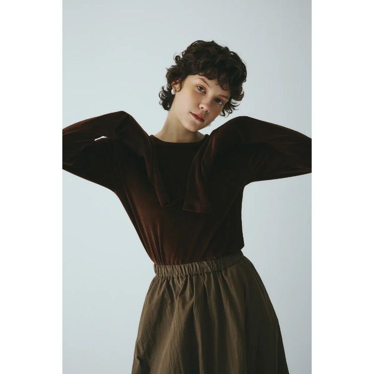 【残り一点】Velor Cut Tops