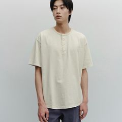 【残り一点】French Henry Neck Garment Tee
