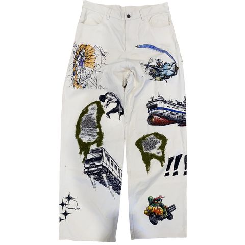 【残り一点】Doodle Book Pants
