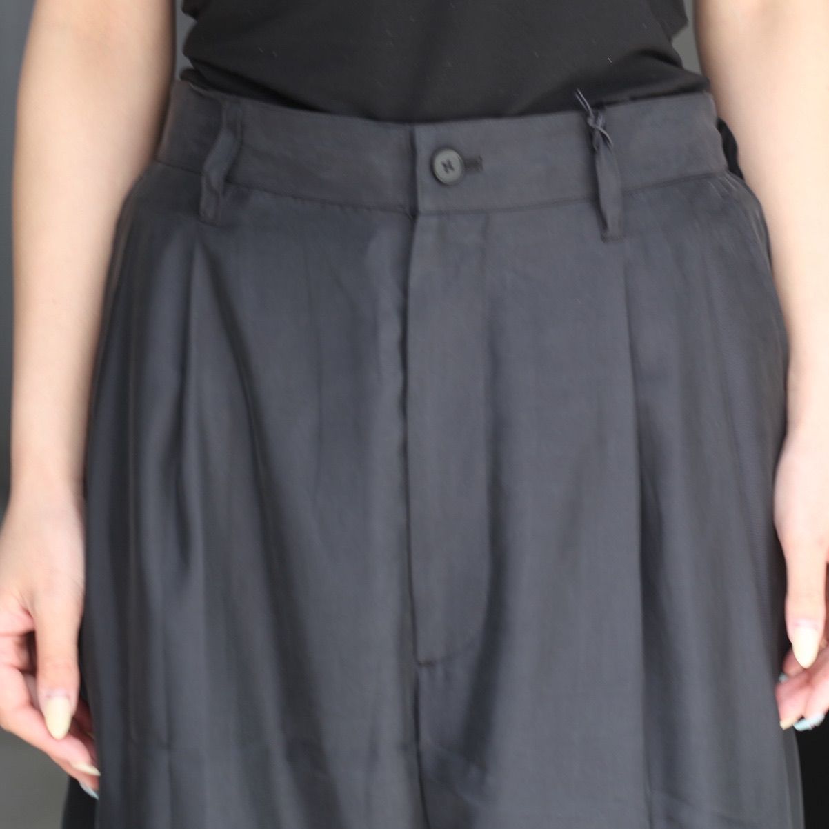 ssstein - 【残りわずか】Cupro Twill Wide Easy Trousers | ACRMTSM