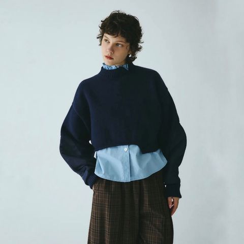 【残り一点】Asymmetrry Hem Knit Tops