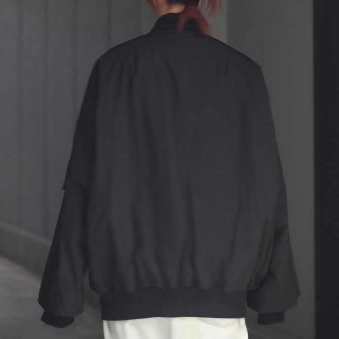 【残りわずか】Windproof Nylon Oversized Flight Jacket