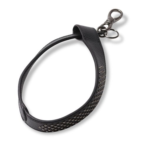 【残り一点】Round Studs Leather Hand Strap Key Ring