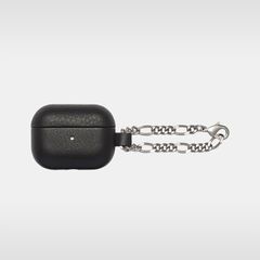 【残りわずか】チェーン付レザーAir Pods Proケース(BLACK)