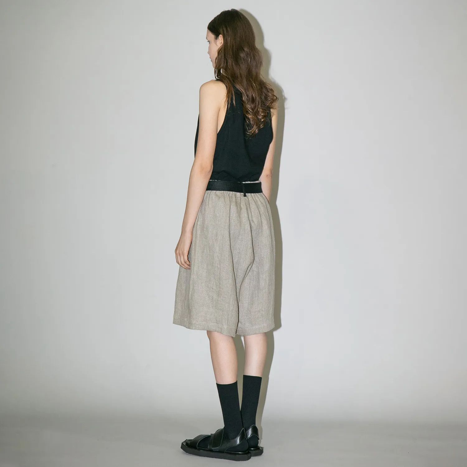 【残り一点】セミウェットリネンショートパンツ