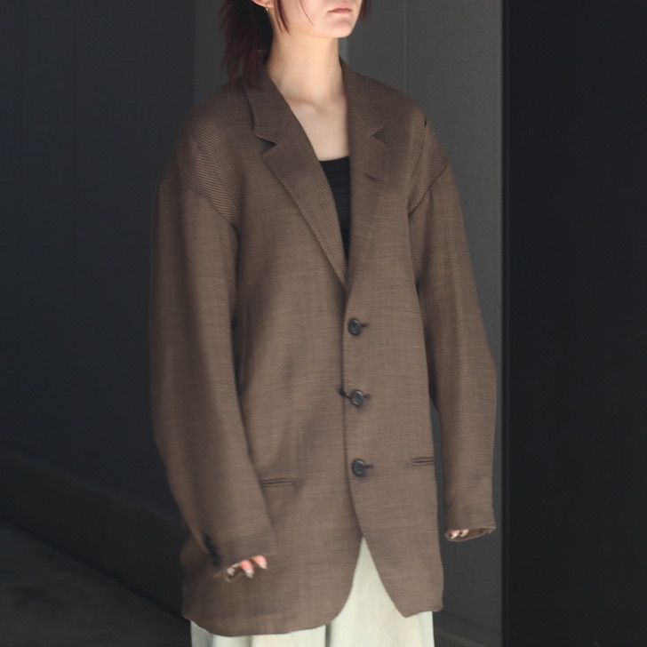 【残り一点】Draped Dart Wool Serge Blazer