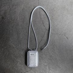 【再販売通知受付可能】レザーストラップ付マイクロバッグ(SILVER)