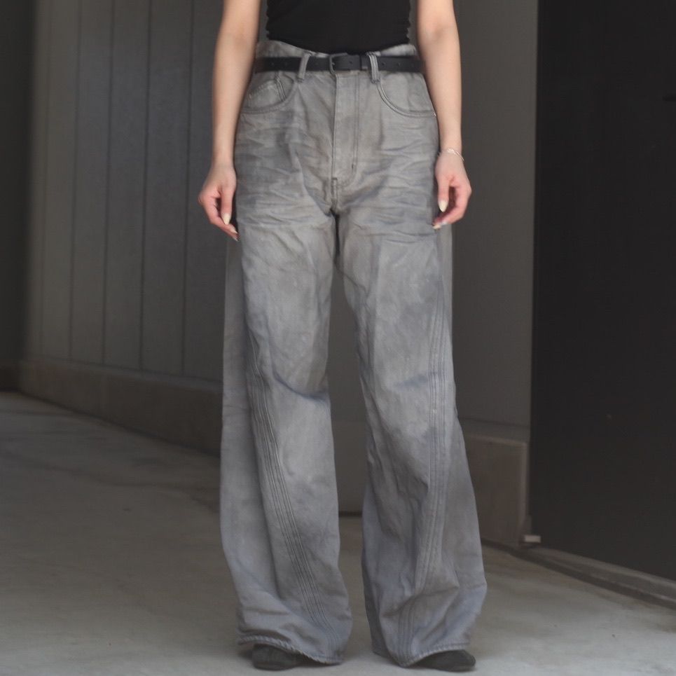 【残りわずか】3D Twisted Wide Leg Jeans