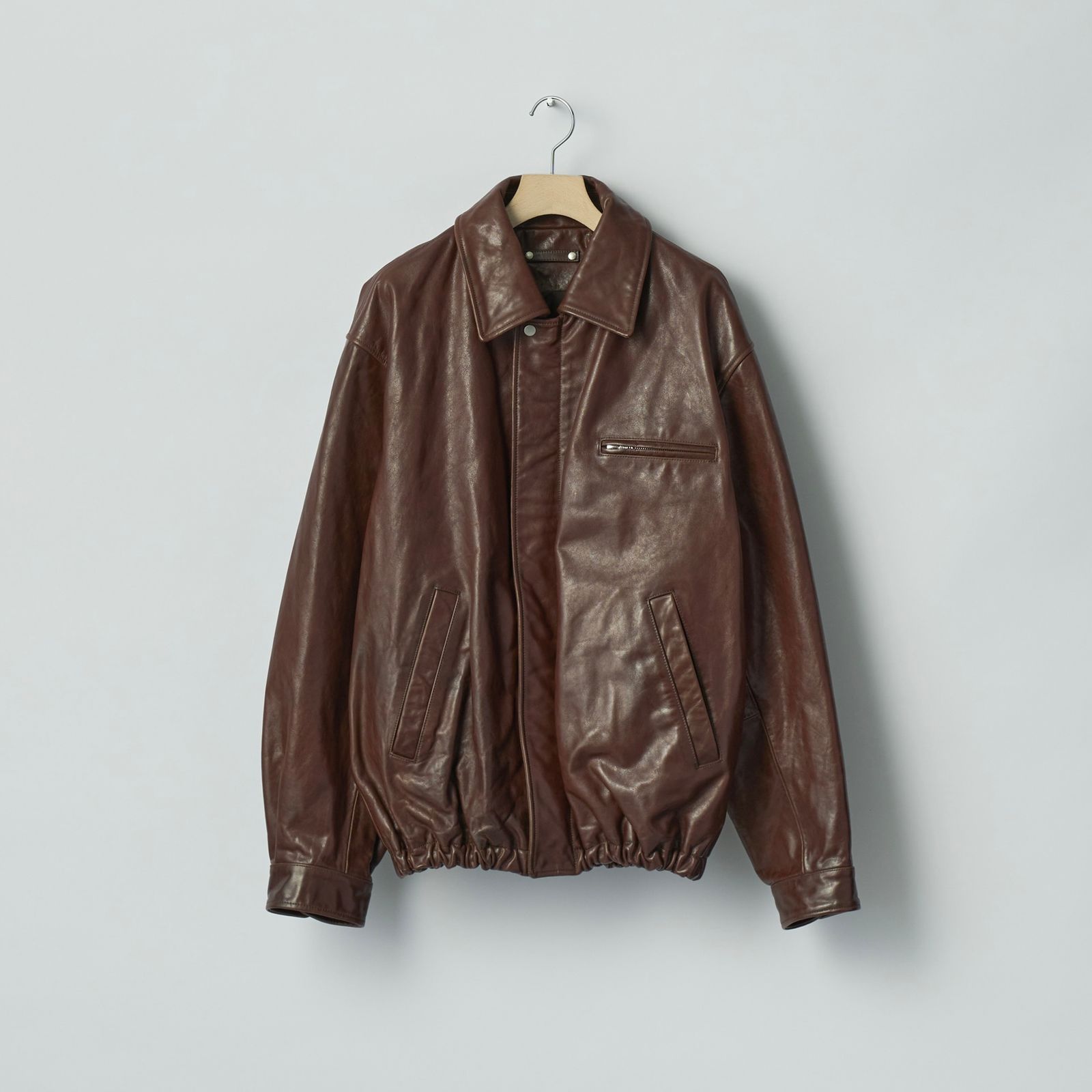 【残りわずか】Cow Leather Vintage Zip Jacket