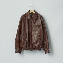 【残りわずか】Cow Leather Vintage Zip Jacket