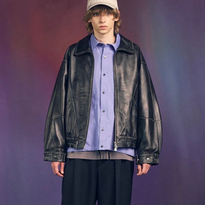 【残り一点】Sheep Leather Stand Collar Blouson