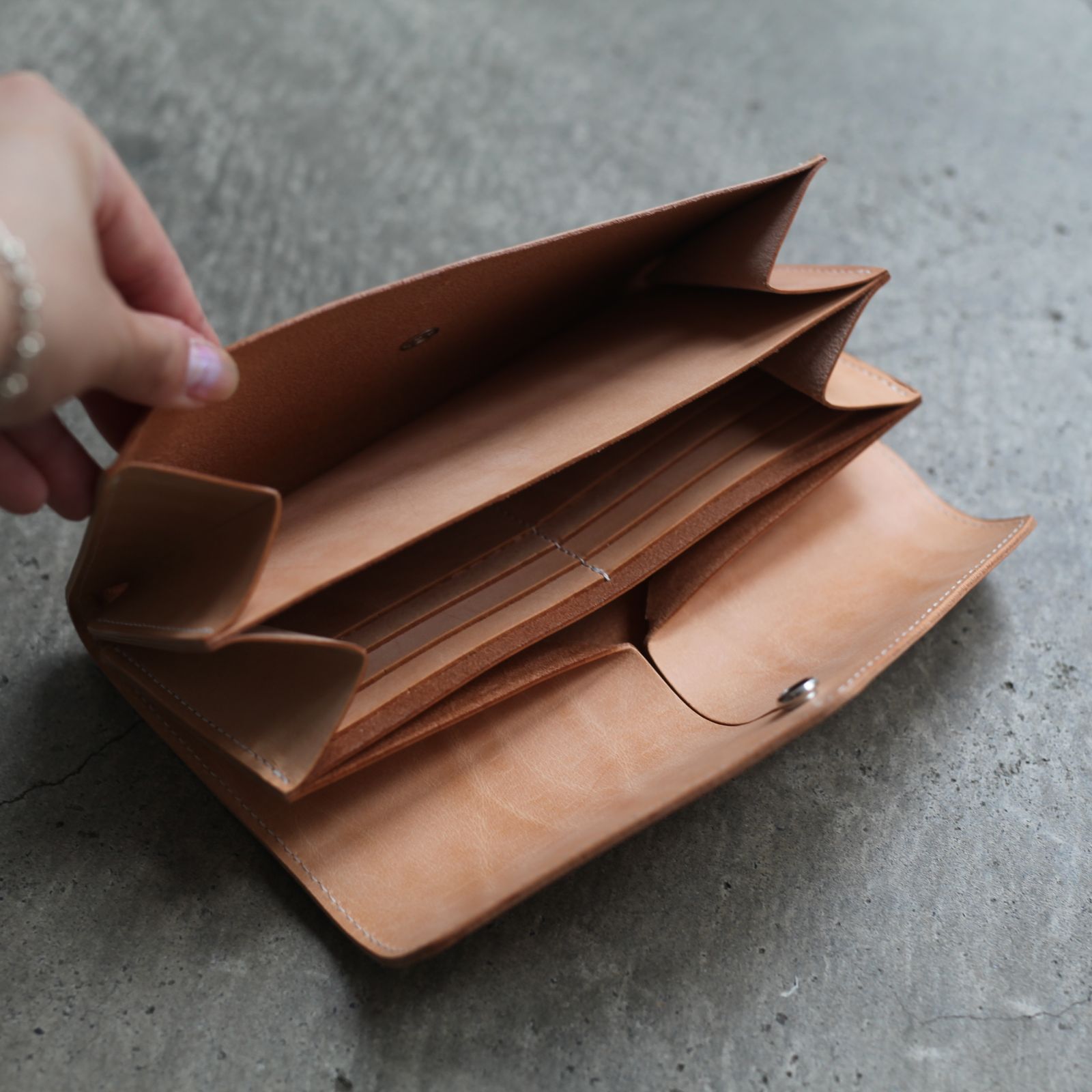 【残りわずか】Long Wallet(NATURAL)