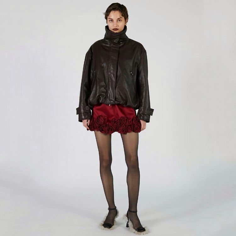 【残り一点】Sheep Leather High Neck Blouson