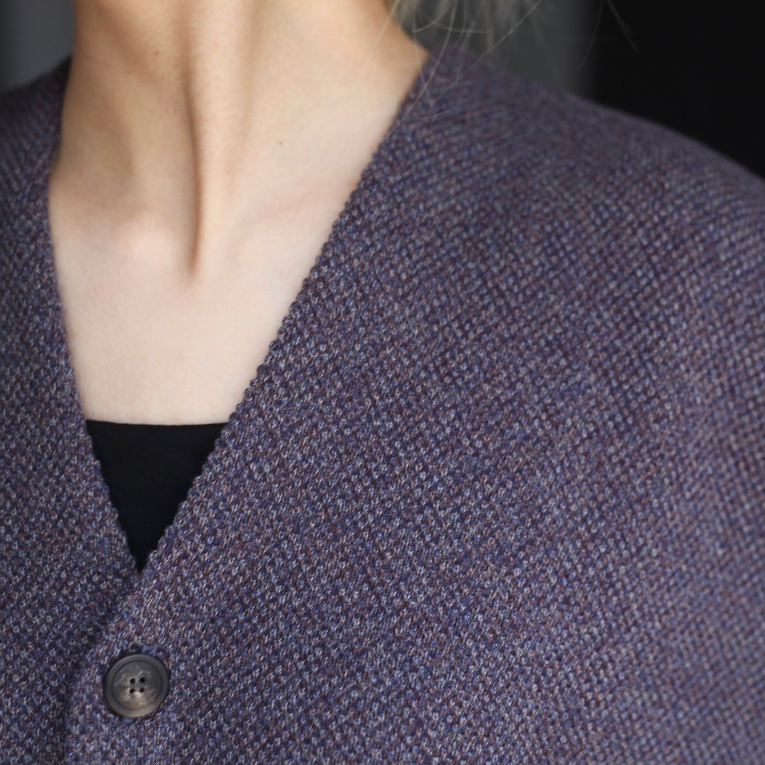 【残りわずか】Moss Stitch V/N Cardigan
