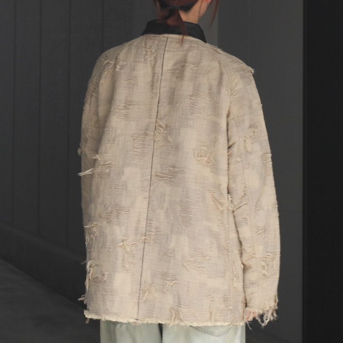 【残り一点】Rustic Collar Chore Jacket Boro Crust(SAND)