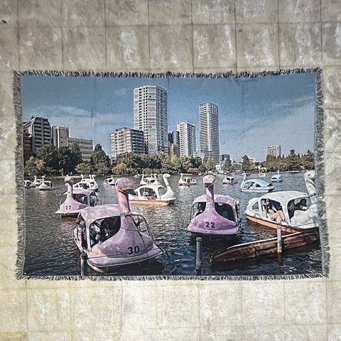 【残り一点】Swans Blanket