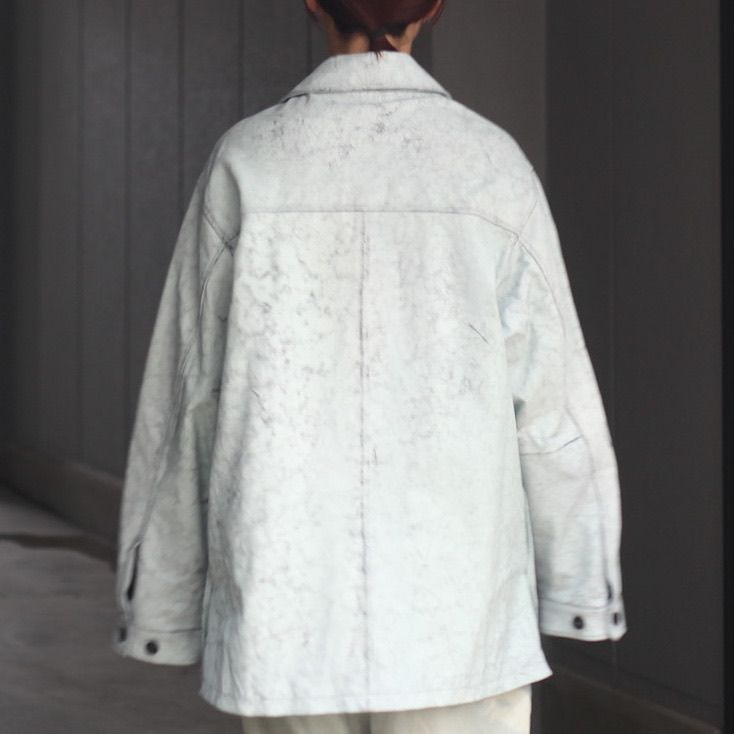 【残りわずか】Cracked Goat Leather Car Coat