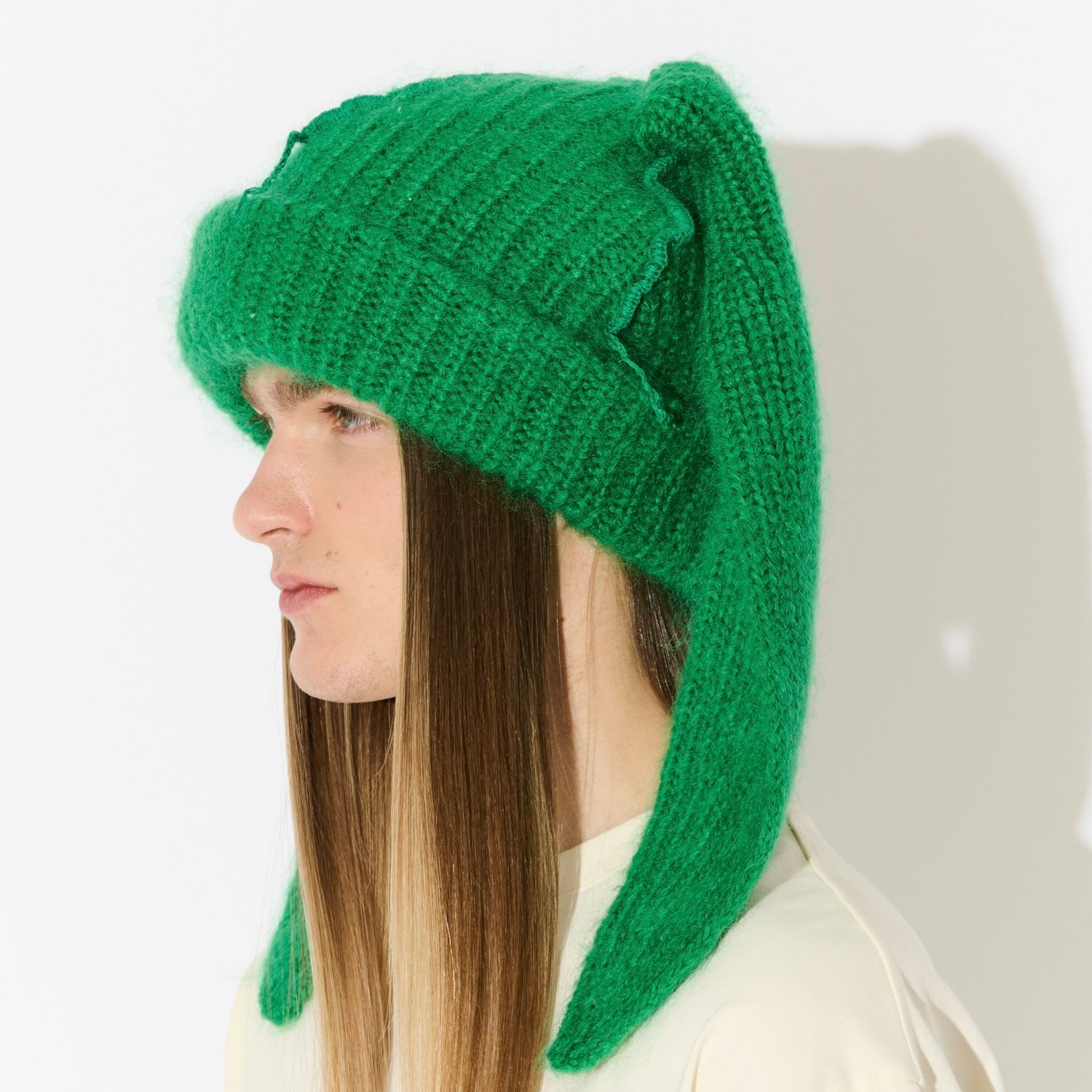 【残り一点】Mohair Chunky Rabbit Beanie