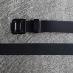 【残りわずか】Narrow Leather Belt(BLACK×BLACK)