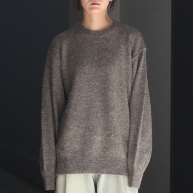 【残りわずか】Wool/Alpaca Knit Crew Neck LS