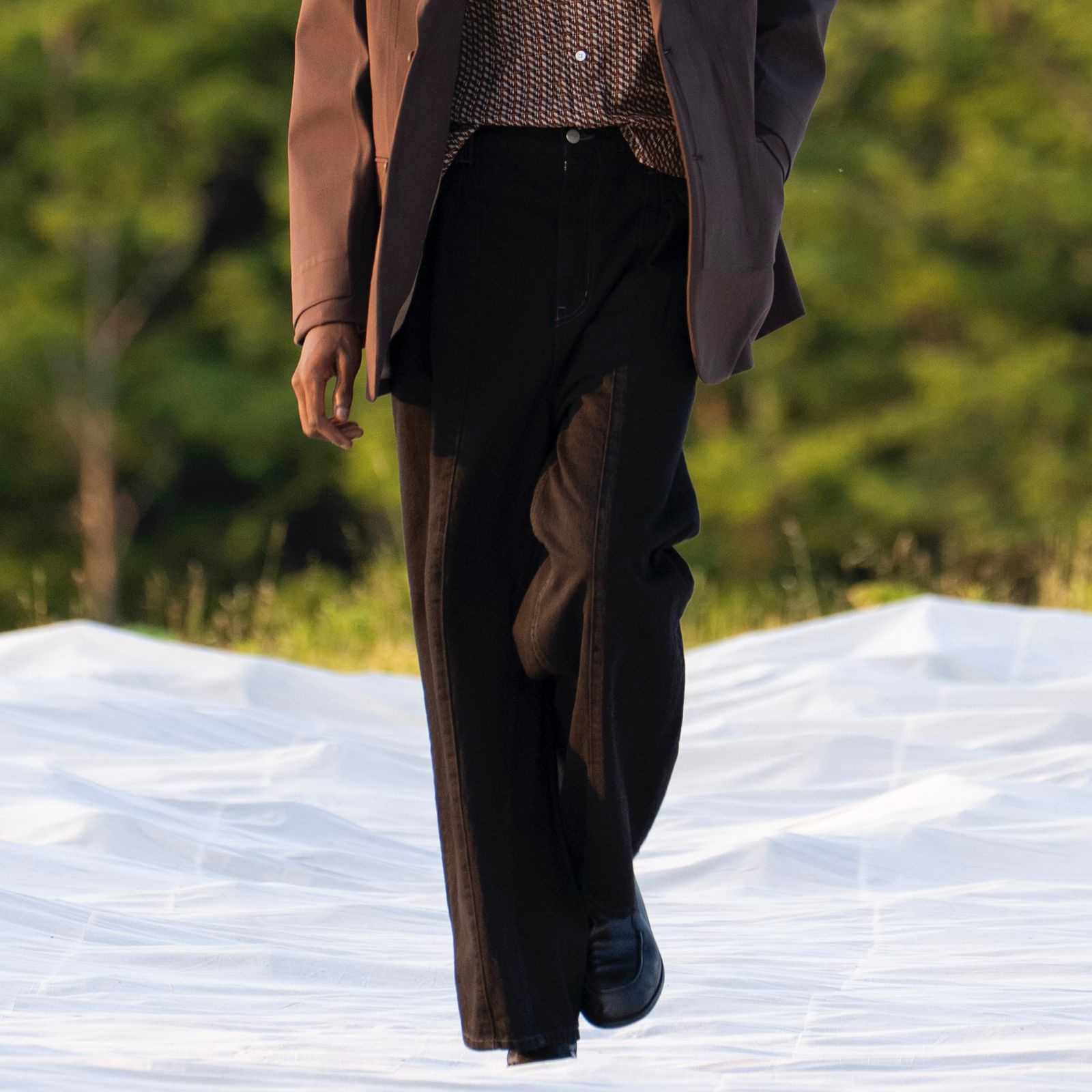 【残り一点】3pleated Wide Leg Denim Trousers