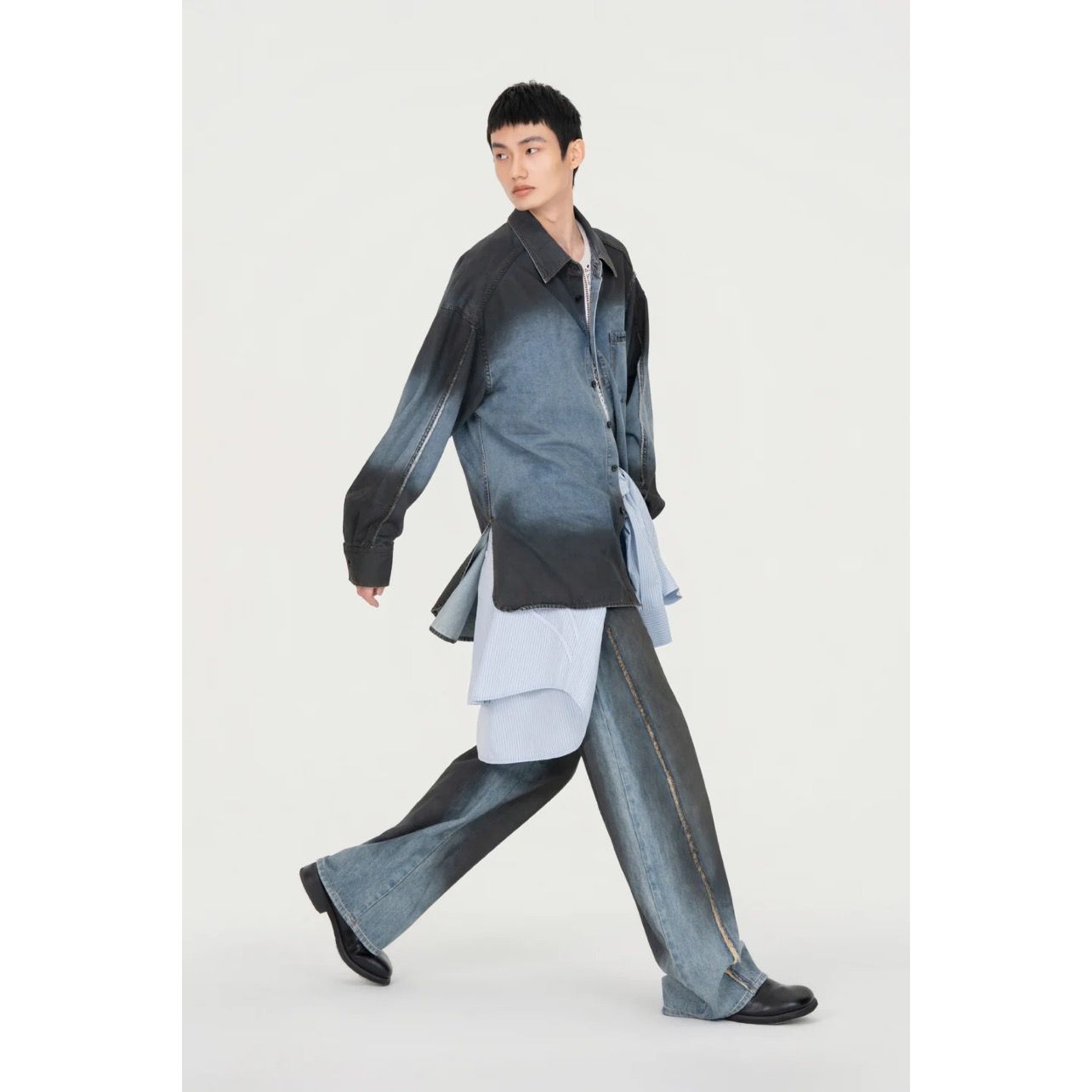 【残り一点】Indigo Gradient Denim Shirt