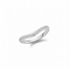【お取り寄せ注文可能】Longtemps Ring S W / Half Dia(PLATINUM950)