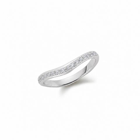 【お取り寄せ注文可能】Longtemps Ring S W / Half Dia(PLATINUM950)