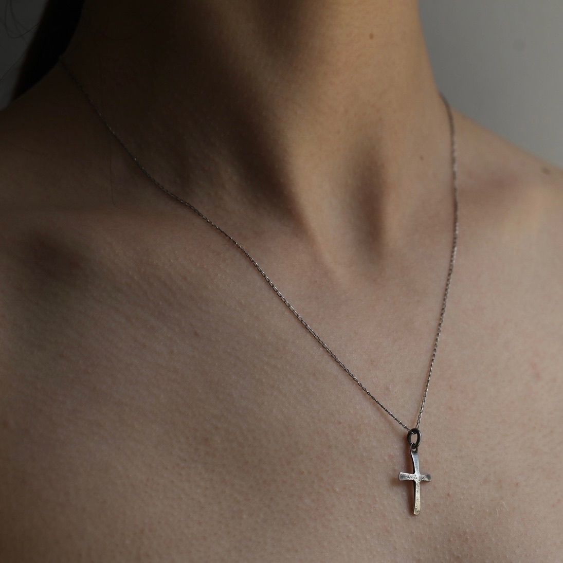 【お取り寄せ注文可能】Charm Cross Necklace(SILVER)