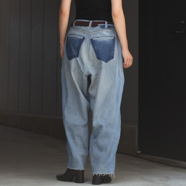 【残り一点】Reconstructed Super Baggy Slacks Denim_2(M)