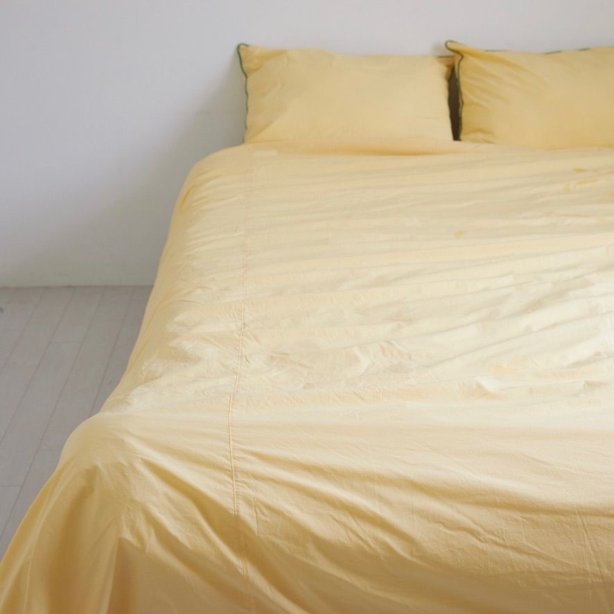 【残り一点】Frame Bedding Set Q(YELLOW×GREEN)