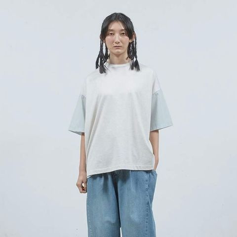 【残り一点】シャツ切替ワイドT