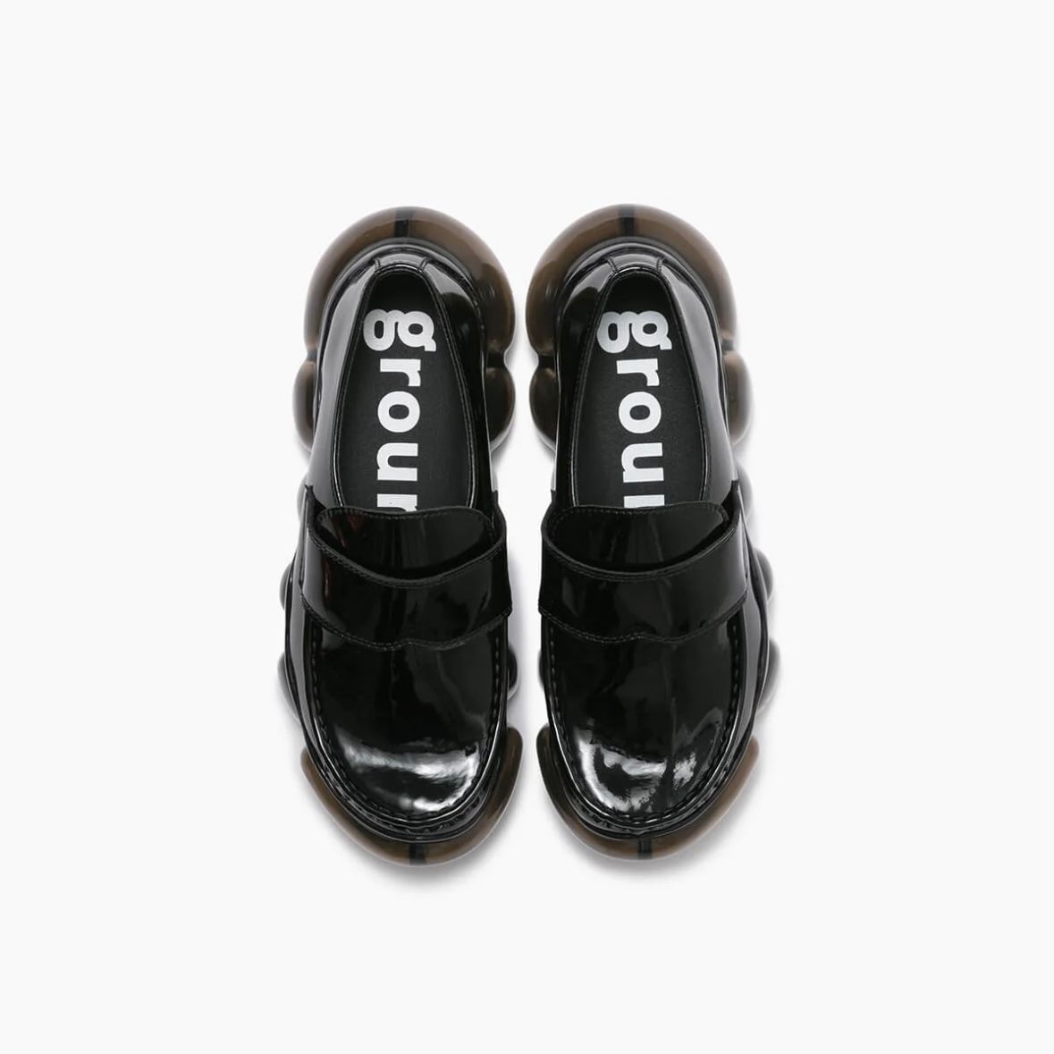 靴 grounds JEWELRY LOAFER GRAY  25.5 GROUNDS Jewelry Loafers | Black | FARFETCH