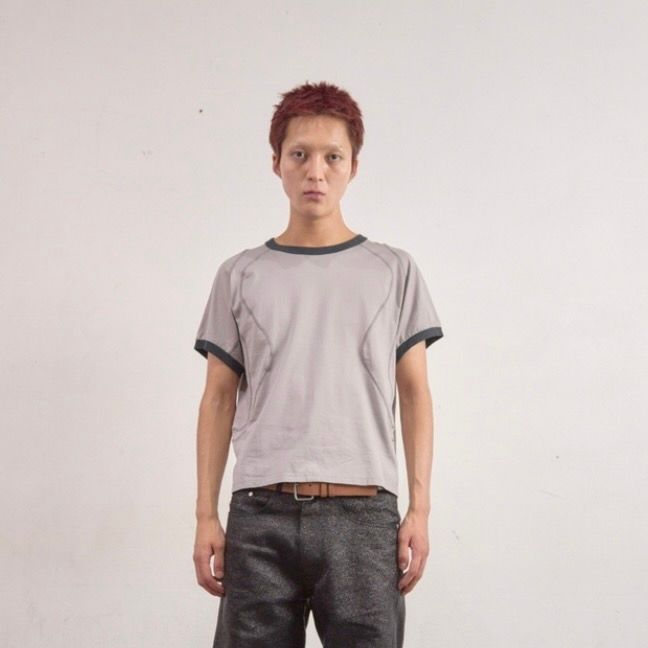 【残り一点】Panelled Half Sleeve Ringer T-Shirt