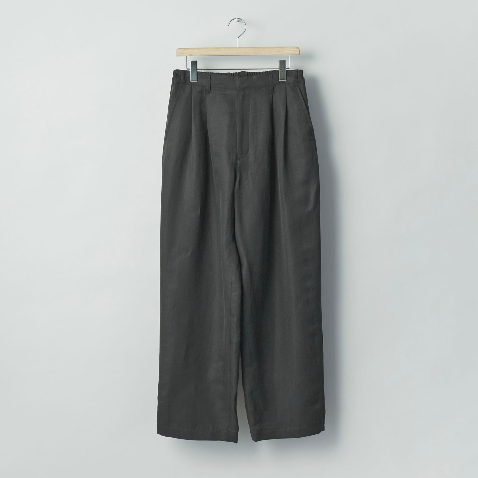 【残り一点】Silk Linen Twill Wide Easy Trousers