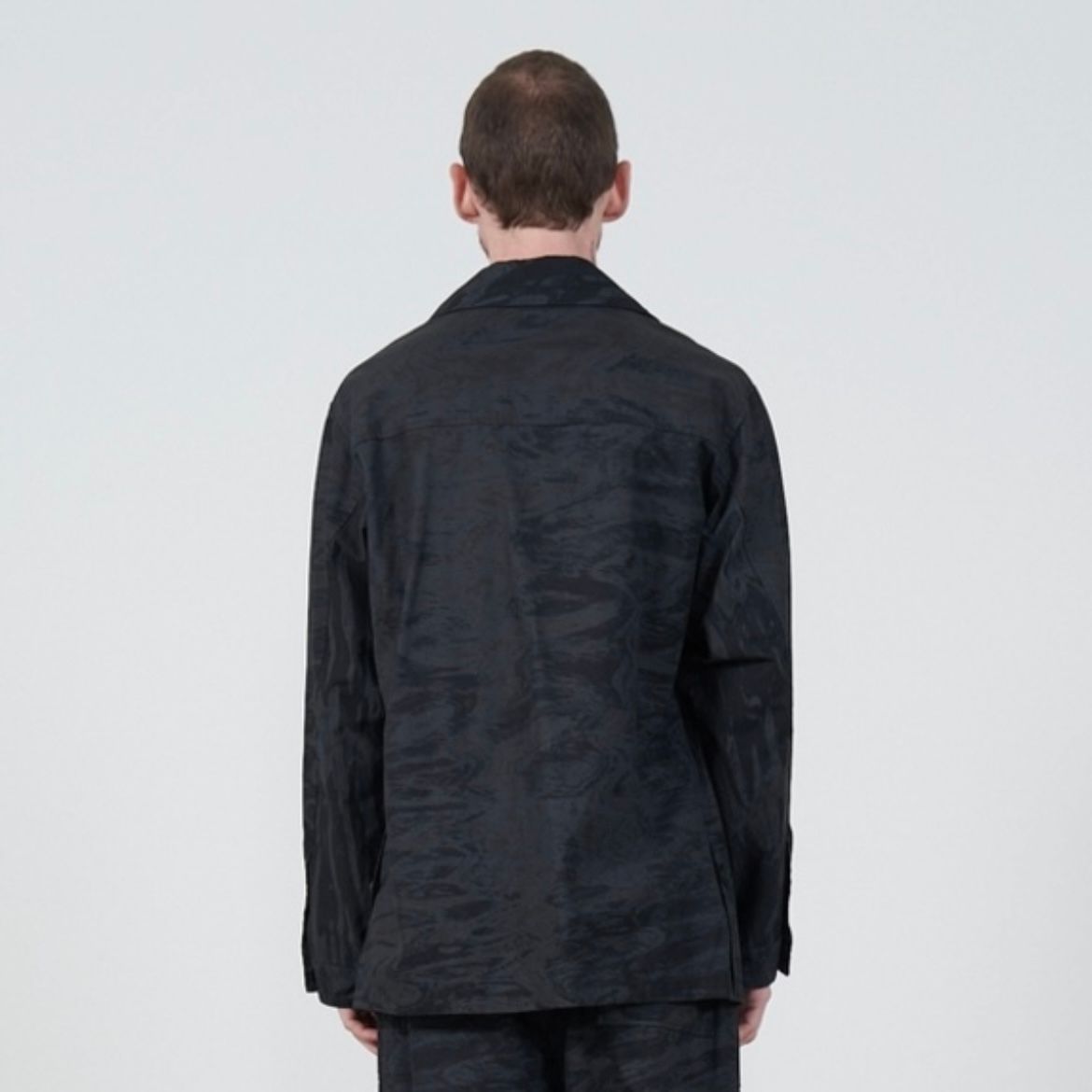 【残り一点】Photo Printed Cotton Gabardine Car Jacket