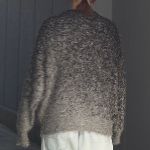 【残り一点】Glitter Fur Knit Gradation Cardigan
