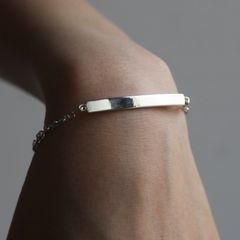 【お取り寄せ注文可能】Anchor ID Bracelet_M(WHITE)