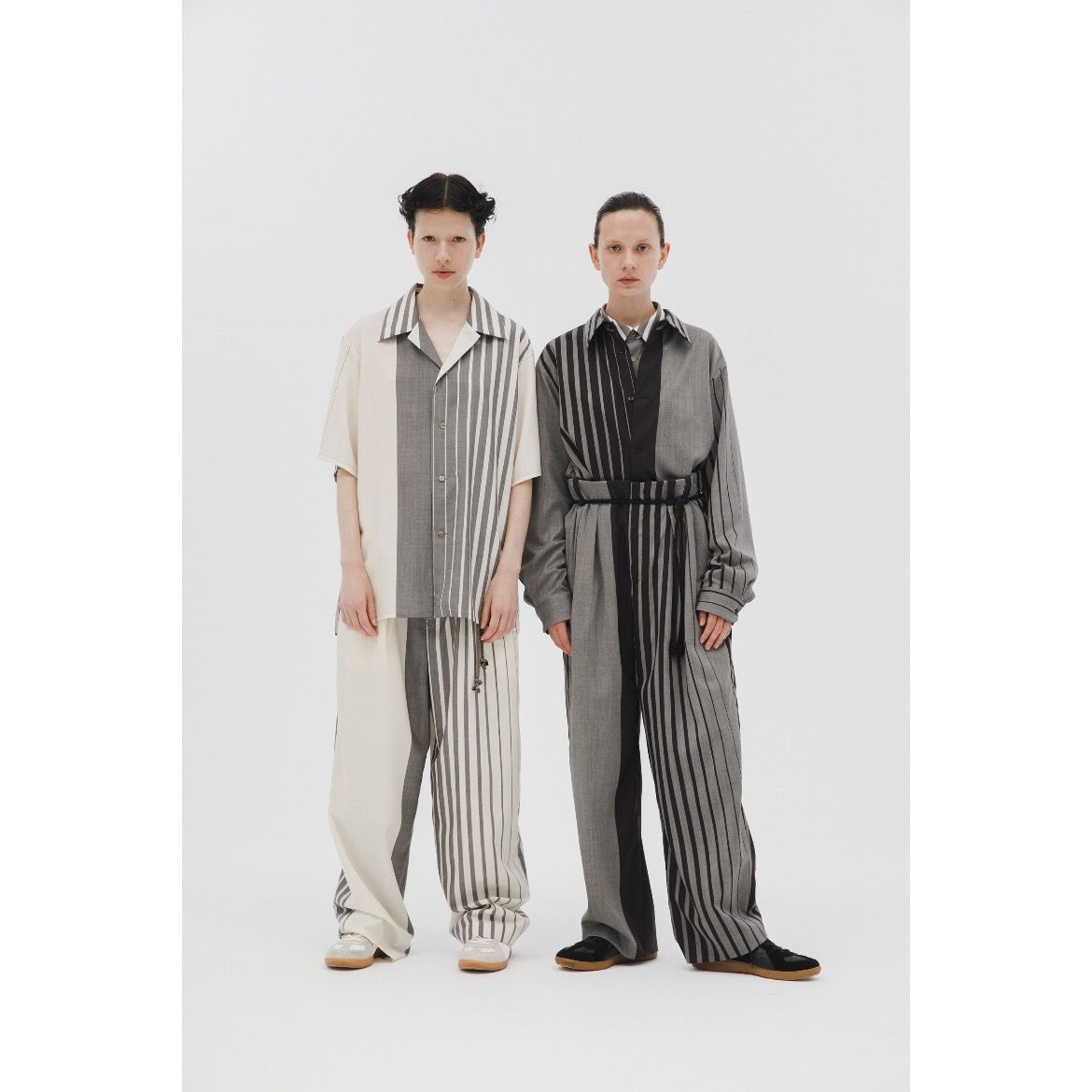 ETHOSENS - 【残り一点】Irregular Stripe Slacks | ACRMTSM ONLINE STORE