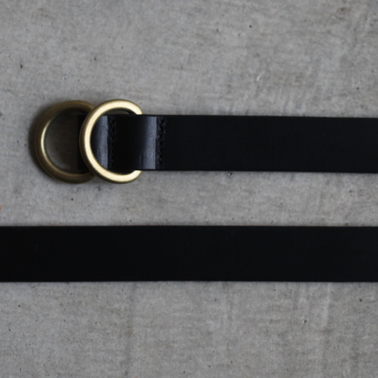 【残り一点】Ring Belt Slim(BLACK×GOLD)