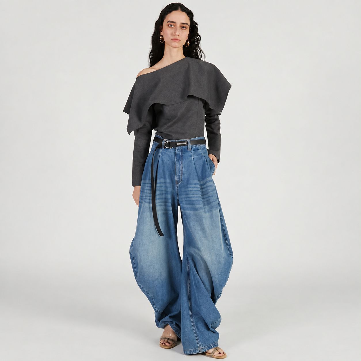 【残り一点】Drape Denim Pants