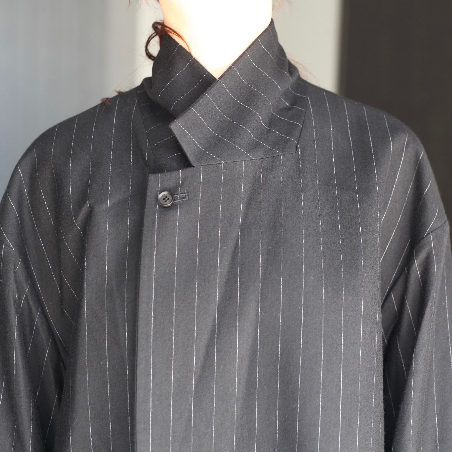 【残り一点】36G Wool Stripe Double Jacket