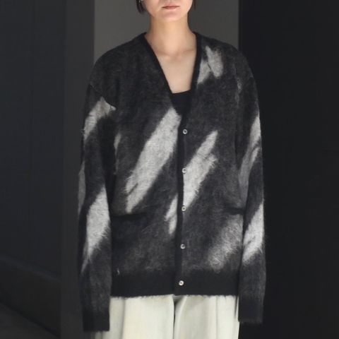【残り一点】Kid Mohair Jacquard Cardigan
